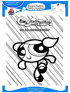 Çocuklar İçin Powerpuff Girls Boyama Sayfaları 